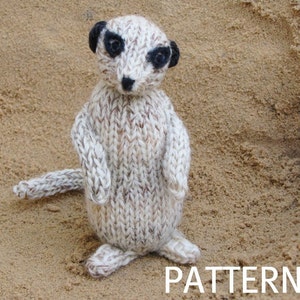 Meerkat Knitting Pattern, PDF, Instant Digital Download