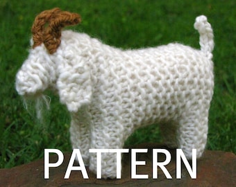 Goat Knitting Pattern (PDF), Instant Digital Download