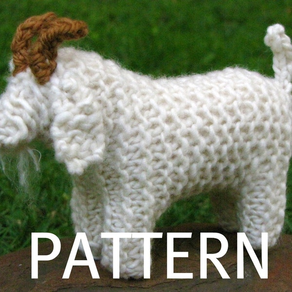 Modèle de tricot de chèvre (PDF), téléchargement numérique instantané