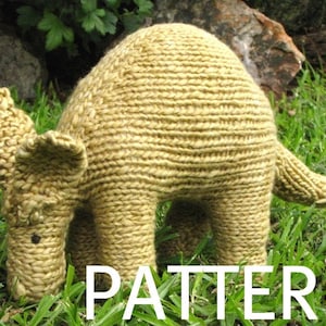 Aardvark Knittng Pattern, PDF, Instant Digital Download image 1