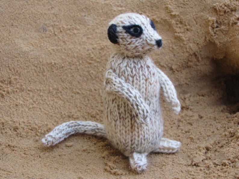 Meerkat Knitting Pattern PDF Instant Digital Download Etsy