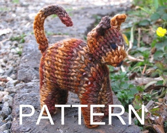 Waldorf Toy, Cat Knitting Pattern, PDF, Instant Digital Download