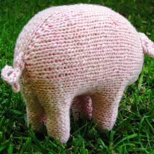 Pig Knitting Pattern, Waldorf, Toy, PDF Large Instant Digital Download image 3