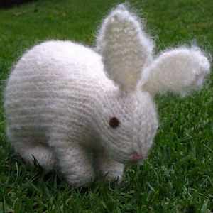 Easter Bunny Rabbit Knitting Pattern, PDF