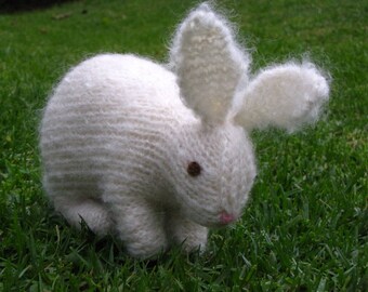 Easter Bunny Rabbit Knitting Pattern, PDF