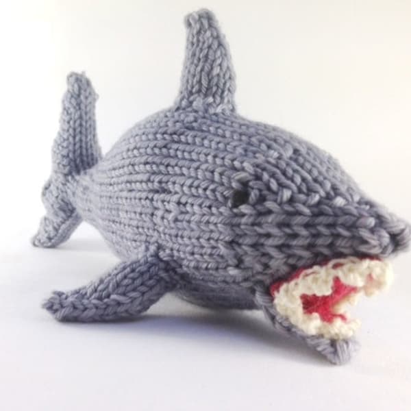 Finn le requin, modèle de tricot, téléchargement instantané PDF