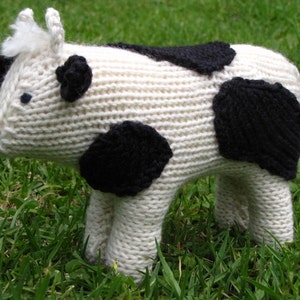 Cow Knitting Pattern, PDF, Waldorf Toy, Instant Digital Download image 5
