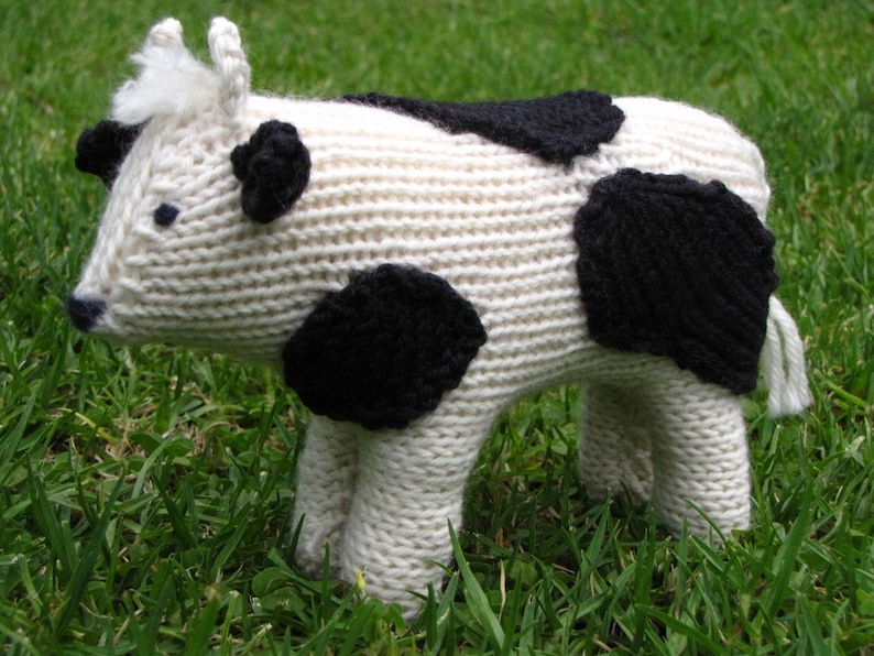 Cow Knitting Pattern, PDF, Waldorf Toy, Instant Digital Download image 5
