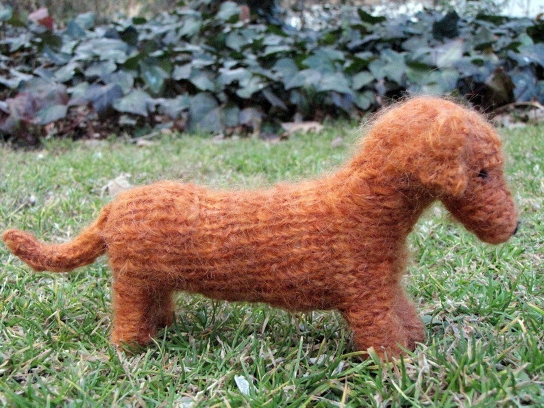 Dachshund Dog Knitting Pattern PDF Instant Download Etsy