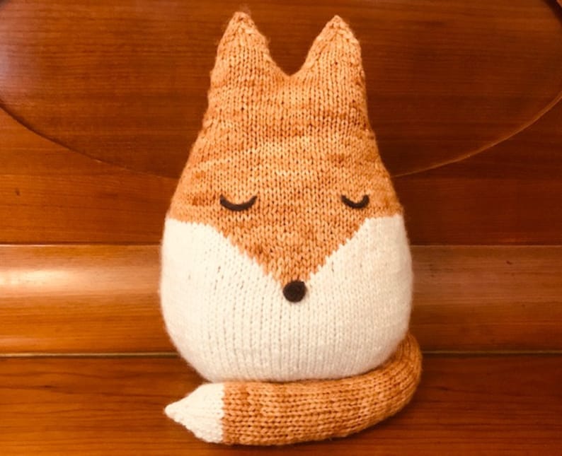 Felix the Fox, Knitting Pattern, PDF Download image 1