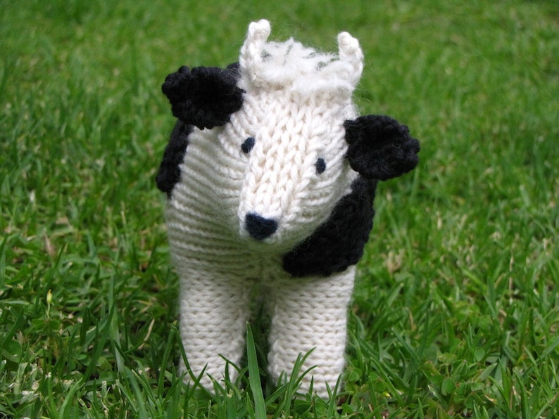 Cow Knitting Pattern, PDF, Waldorf Toy, Instant Digital Download image 2