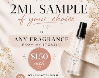 Sample van 2 ml van een van mijn geuren!