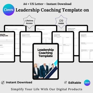 Leadership Coaching Template, Positive Affirmation Coaching Worksheets, Coaching Client Communication Skills, Personal Development