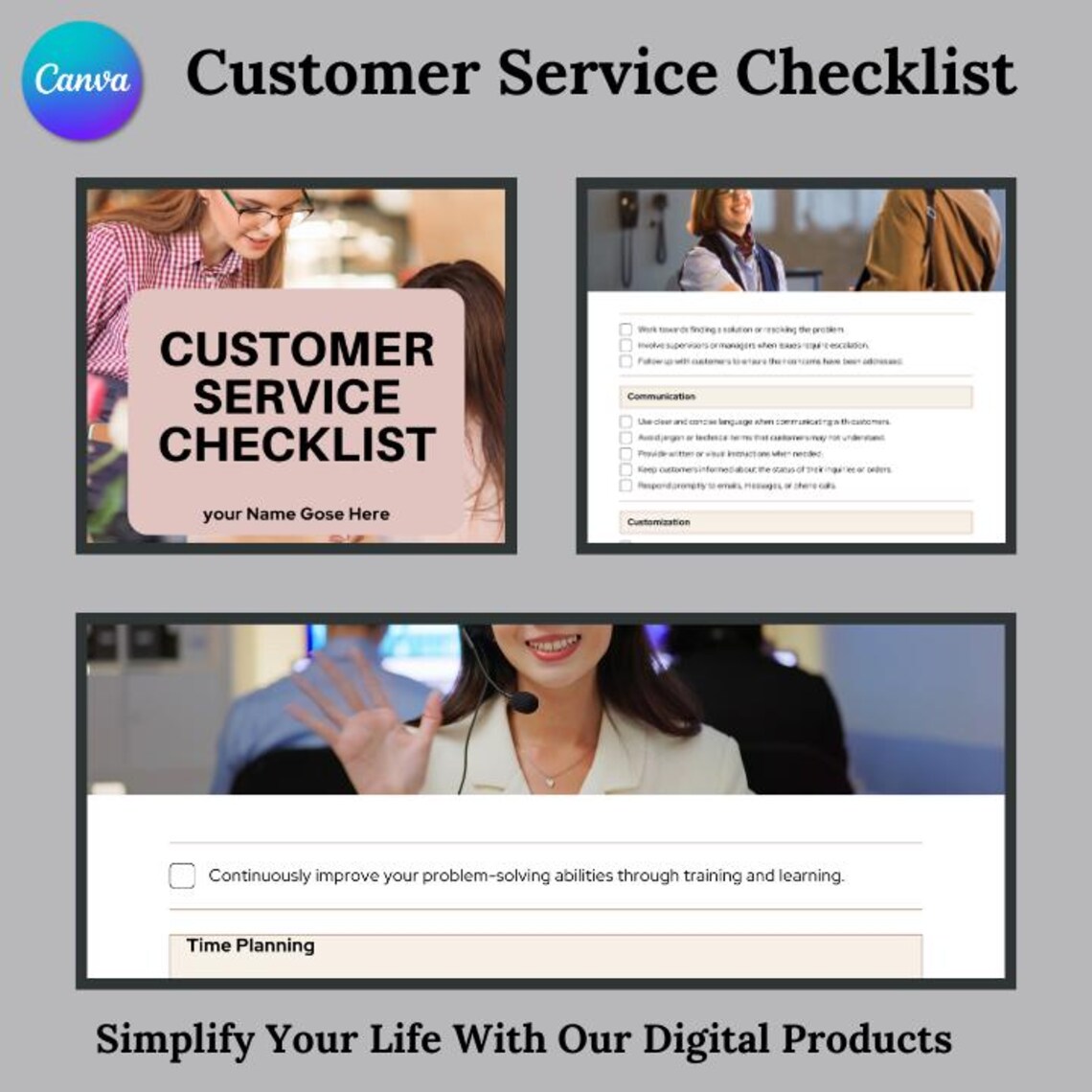 Customer Service Template, Customer Communication Skills Checklist ...
