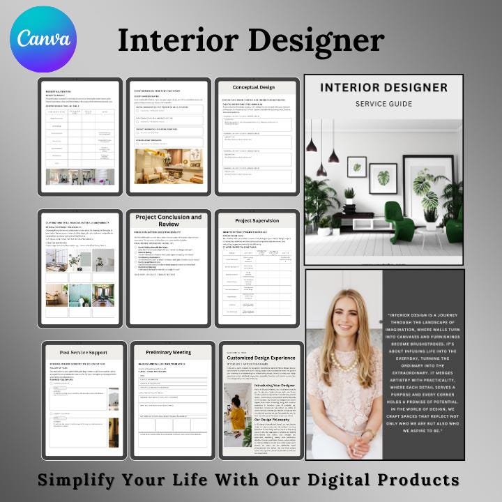 Interior Design Template, Interior Decorating Guide, Home Interior ...