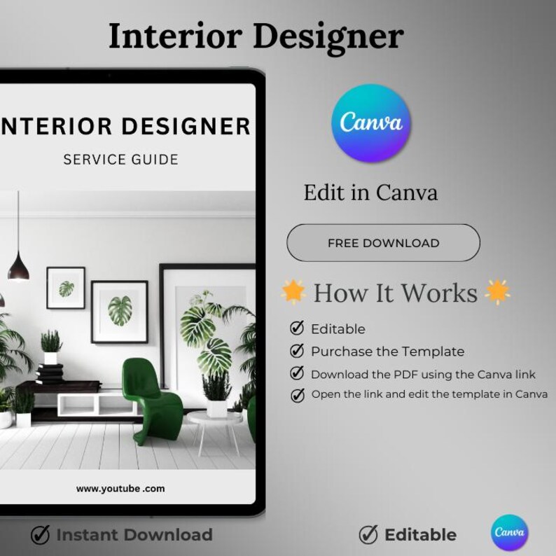 Interior Design Template, Interior Decorating Guide, Home Interior ...