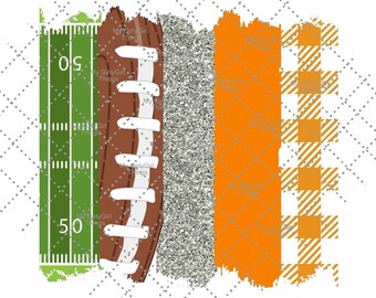 Orange and white football team PNG Background Sublimation PNG , Orange, football Brush Strokes, Design Digital Download