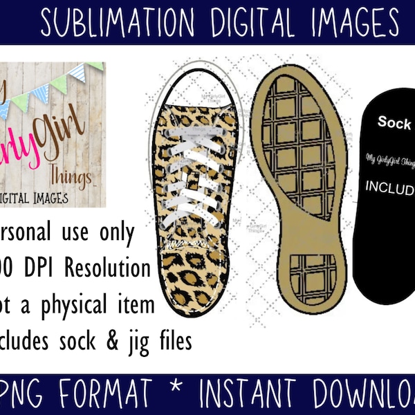 Cheetah Leopard sneaker sock png image, Sneaker, tennis shoes, Sock sublimation designs downloads, PNG Clipart, Shoe Bottom and Jig