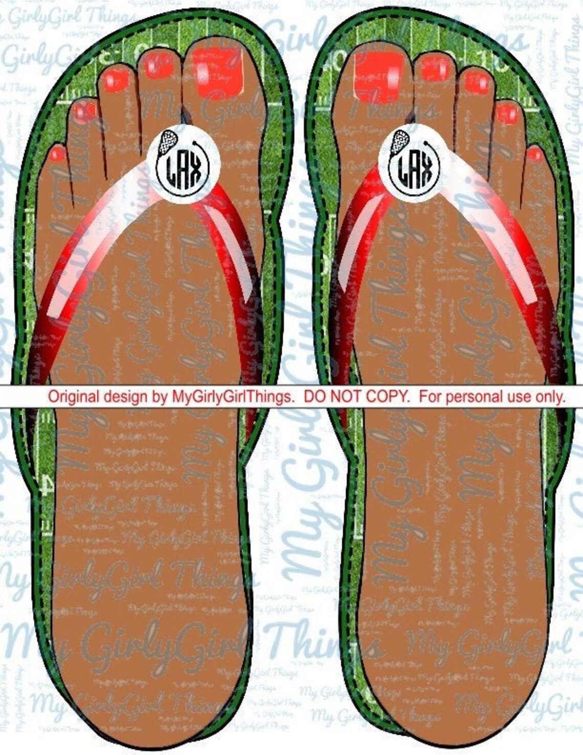 Lacrosse Flip Flop sock Sublimation Designs Downloads PNG Etsy