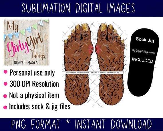 Cartoon Ugly Feet Dark Skintone Hairy Feet Fungus Toenail