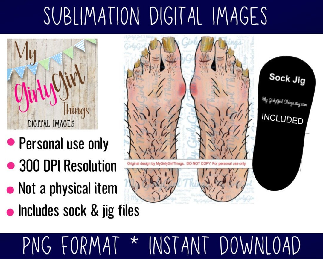 Cartoon Ugly Feet Hairy Feet Fungus Toenail Natural - Etsy