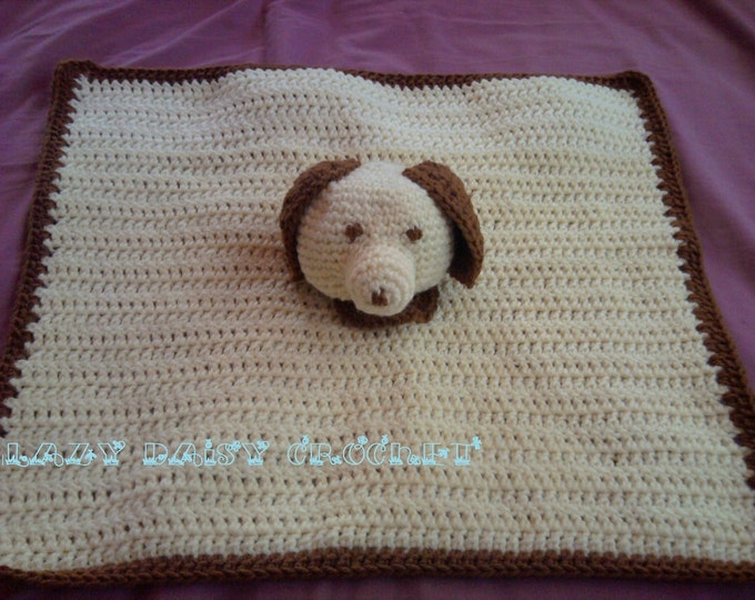 Crochet Snuggle Puppy Security Blanket Lovey PDF Pattern Etsy