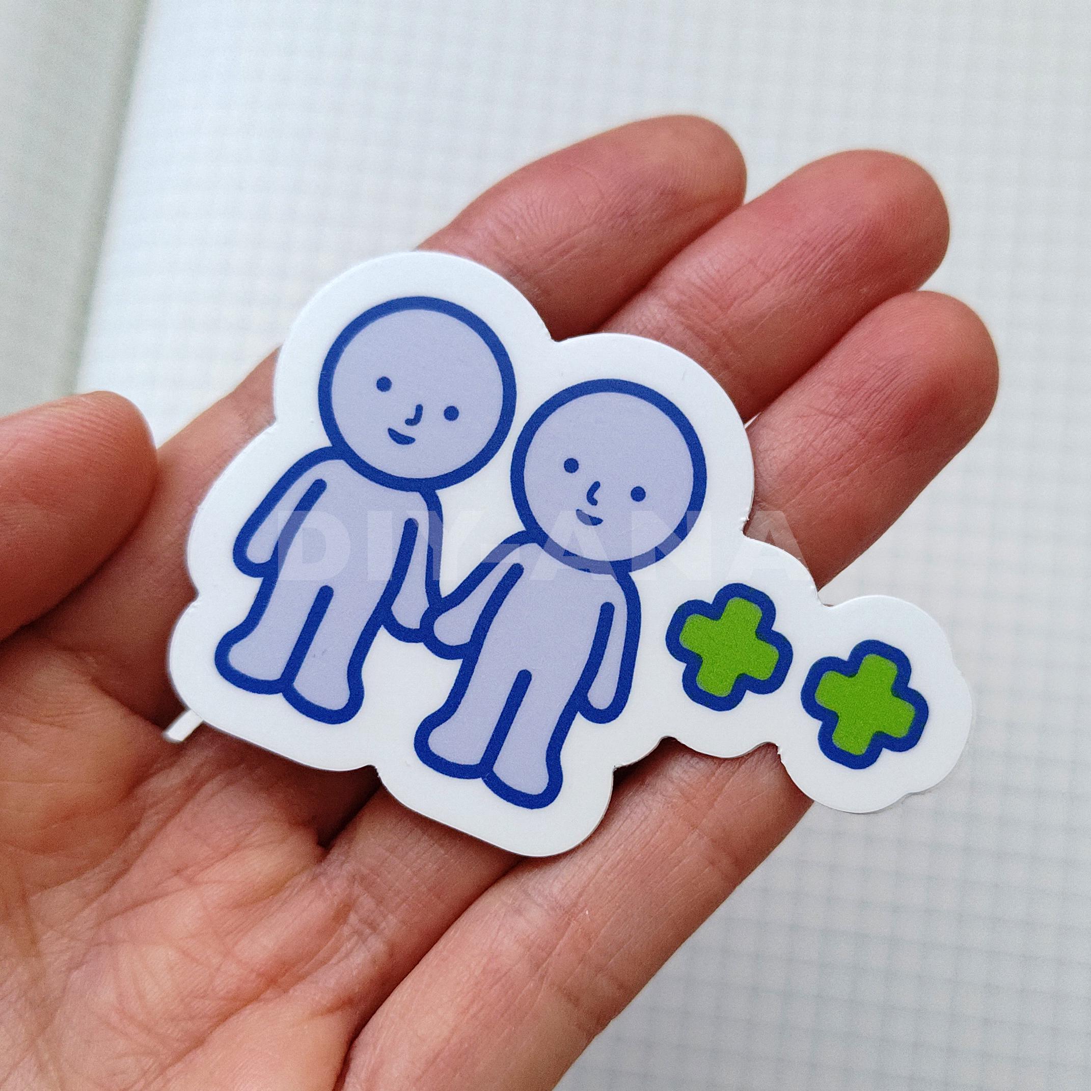 Simski Stickers Simski (smiski and the Sims) Friendship Sticker - Sims Blue - Funny ...