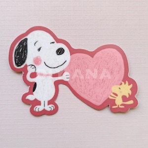Snoopy Woodstock Heart Sticker - Cute Besties Sticker