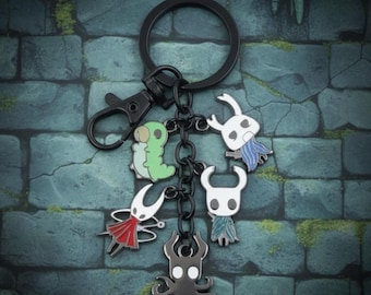 Hollow Knight Silksong Keychain Charm, Video Game Charms