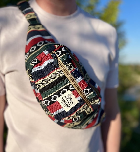 Bohemian Travel Waist Bag | Nepal Handmade Fanny Pack | Ethnic Kidney Bag Festival