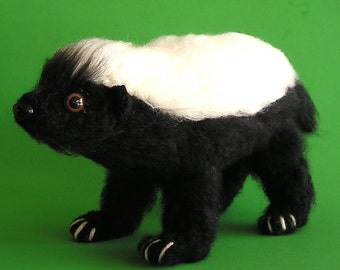 PDF CROCHET PATTERN Baby Honey Badger (English only)