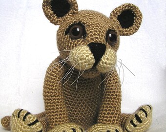 PDF Crochet Pattern LION CUB (English only)