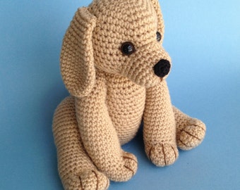 PDF CROCHET PATTERN Golden Retriever Puppy (English only)