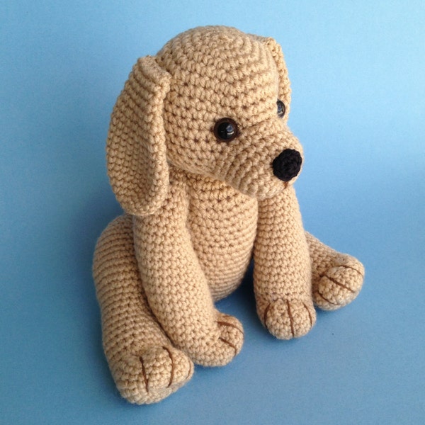 PDF CROCHET PATTERN Golden Retriever Puppy (English only)