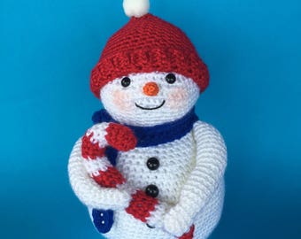 SNOWMAN & CANDY CANE Pdf crochet pattern (English only)