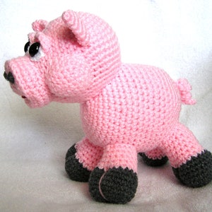 Patron au crochet PDF BÉBÉ COCHON Anglais seulement image 2