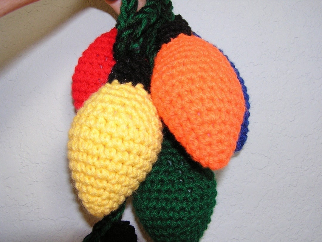 CROCHETED CHRISTMAS LIGHTS Pdf Crochet Pattern english Only Etsy