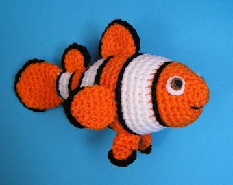 PDF Crochet Pattern CLOWN FISH (English only)