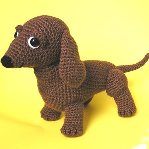 Pdf Crochet Pattern OSCAR the WEINER DOG English only image 1