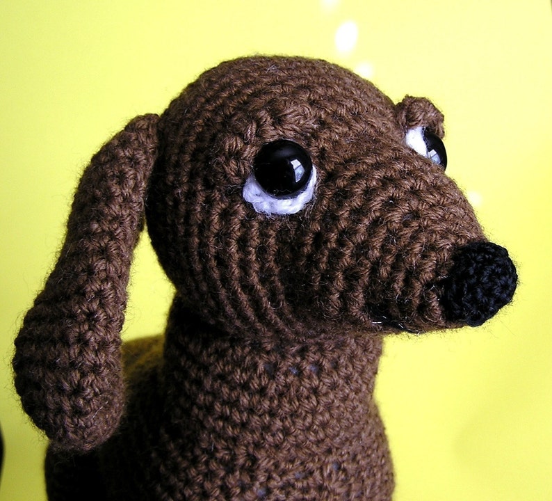 Pdf Crochet Pattern OSCAR the WEINER DOG English only image 2