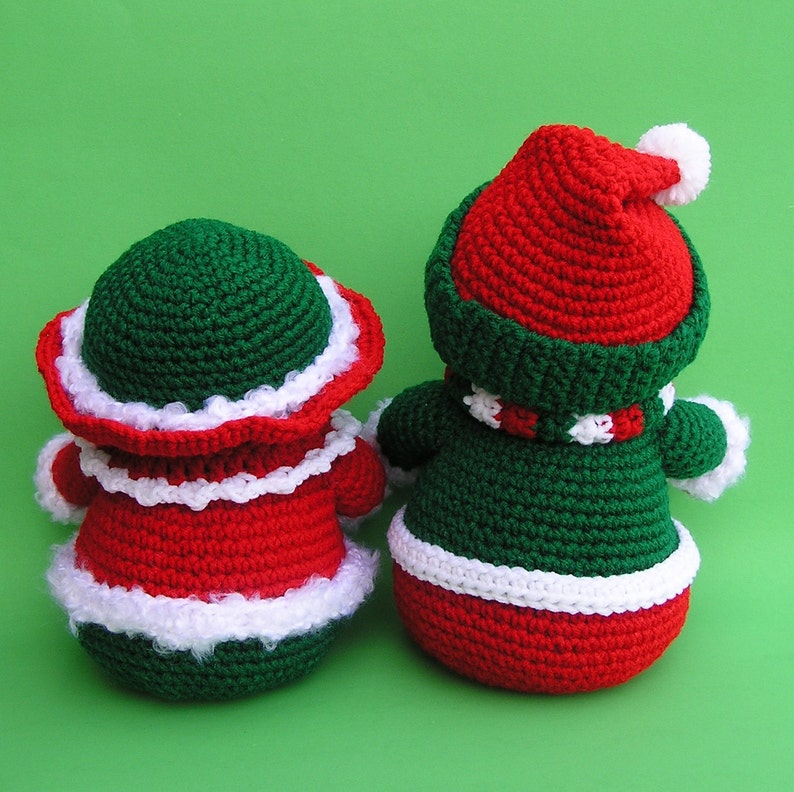 PDF Crochet Pattern Mr and Mrs WINTERS Snowmen English only image 3