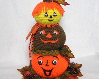PUMPKIN CENTERPIECE Pdf Crochet Pattern (English only)