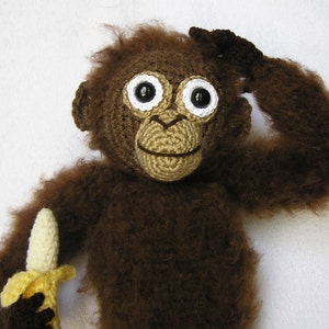 PDF Crochet Pattern BABY ORANGUTAN (English only)