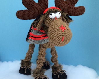 CLAUDE THE MOOSE Pdf Crochet Pattern (English only)