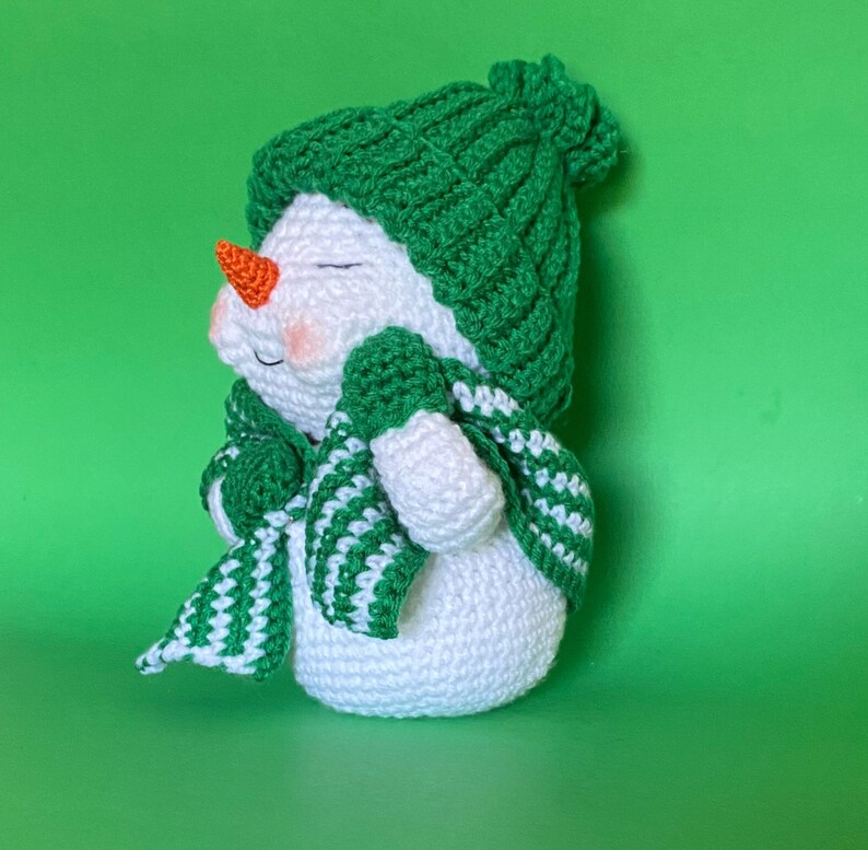 COZY JOSIE PDF Crochet Snowman pattern image 4