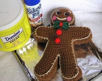 PDF Crochet Pattern GINGERBREAD BOY (English only)