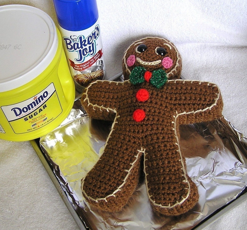 PDF Crochet Pattern GINGERBREAD BOY English only image 1