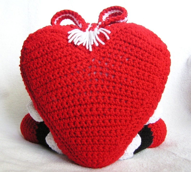 Pdf Crochet Pattern PUDGY VALENTINE HEART English only image 3