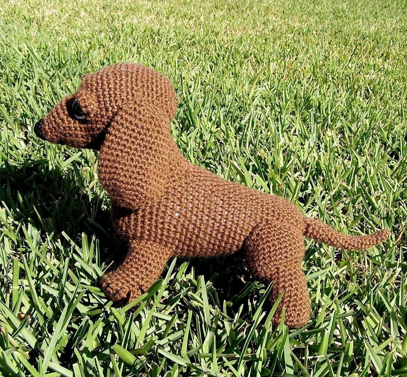 Pdf Crochet Pattern OSCAR the WEINER DOG English only image 4