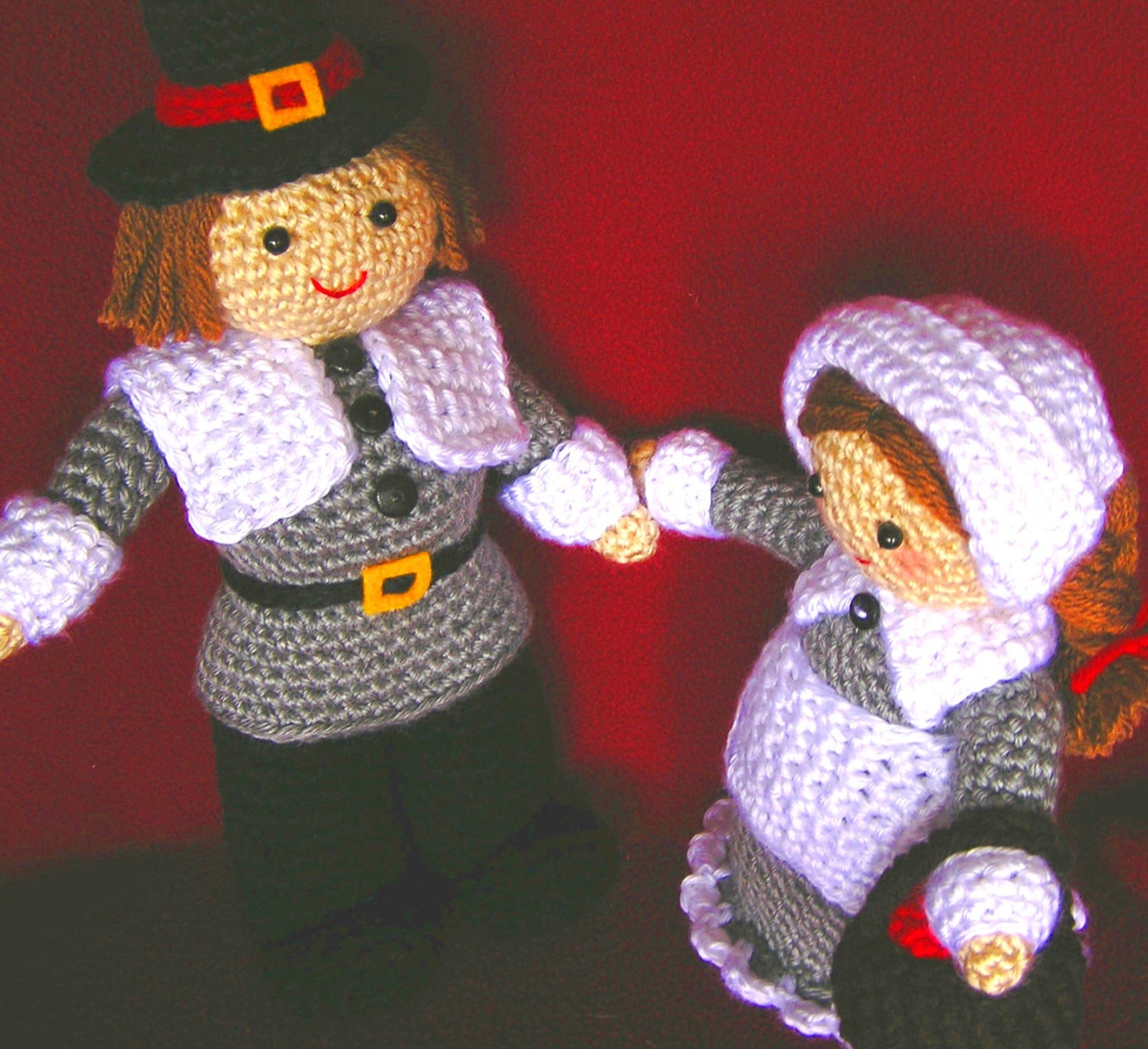 PILGRIM COUPLE PDF Crochet Pattern english Only Etsy